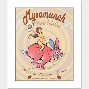 Myxomunch rabbit food poster Posters and Art